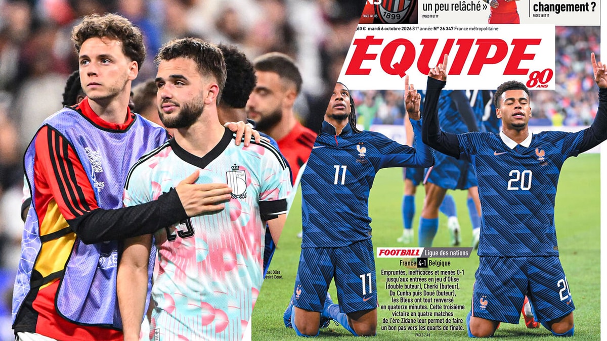 L'Equipe spaart de Rode Duivels niet en ziet een schaduw hangen boven de ploeg: "Sommige keuzes van de coach verbazen"