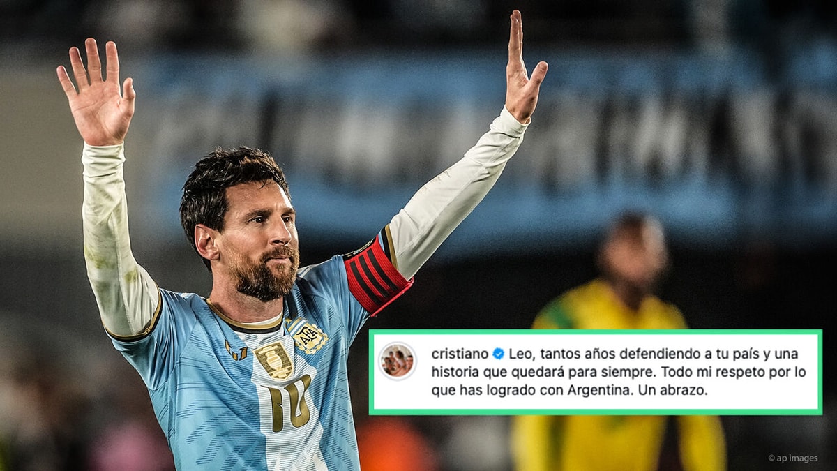Cristiano Ronaldo reageert op dankwoord van Lionel Messi: "Alleen maar respect voor wat je met Argentinië hebt bereikt"