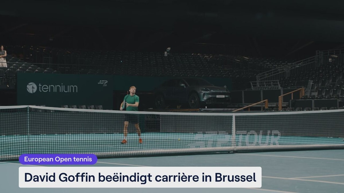 VIDEO - David Goffin beëindigt carrière in Brussel: "Laat me dragen door het evenement"