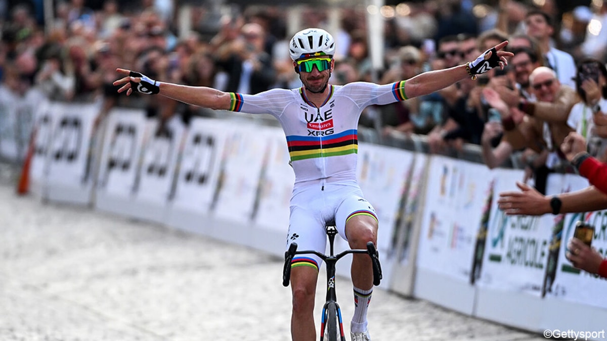 Wereldkampioen Brandon McNulty geeft zijn regenboogtrui glans met dominante zege in Veneto Classic