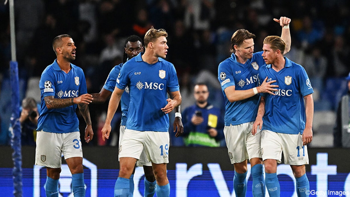 Met dank aan assist De Bruyne: Napoli boekt cruciale en felbevochten zege tegen Bodo/Glimt