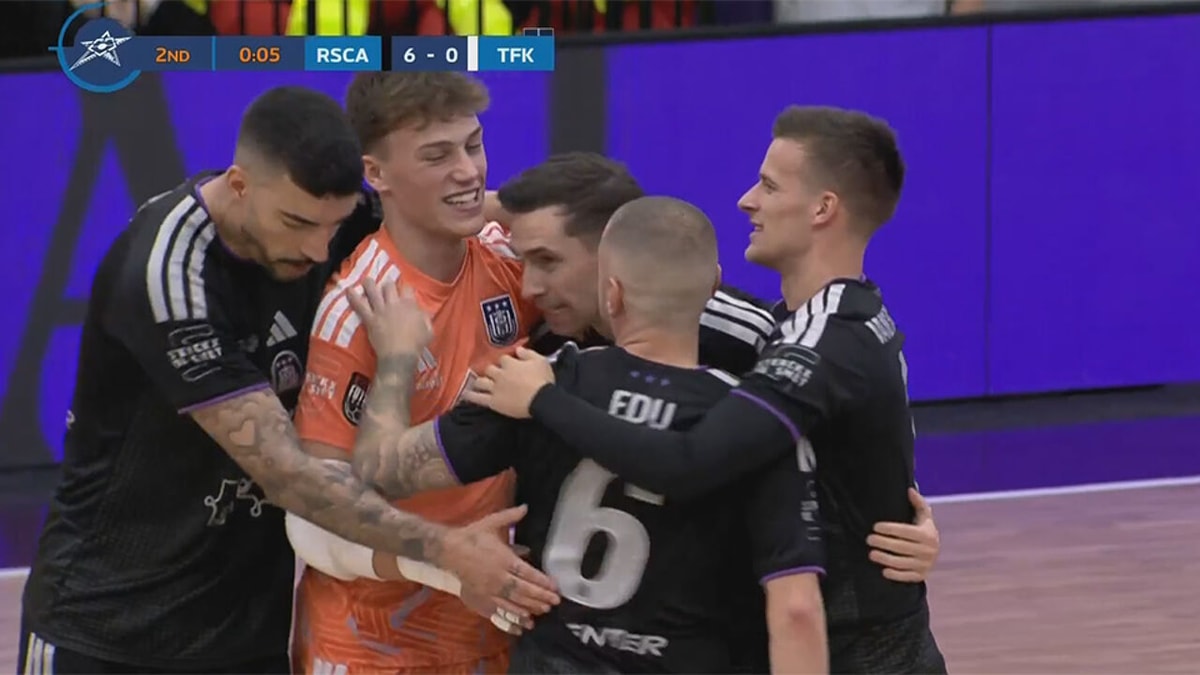 Anderlecht blikt Letse Beitar in met tennisscore en neemt optie op groepswinst in Champions League futsal