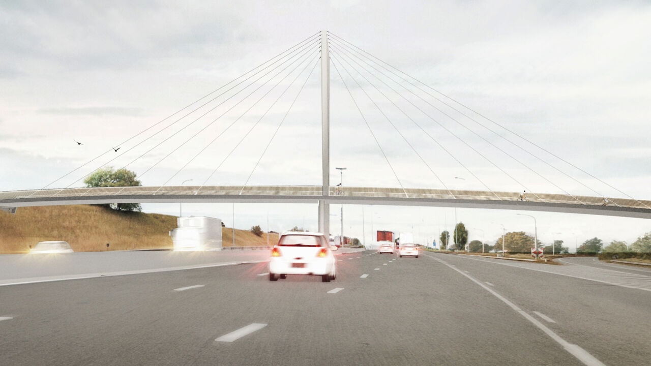 Stukje van snelweg E40 2 weekends gesloten voor bouw van fietsbrug in Heverlee