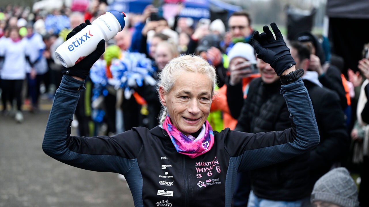 Hilde Dosogne liep 366 marathons dit jaar en pakt daarmee wereldrecord: "Mijn advies aan wie het ook wil proberen? Doe het niet"