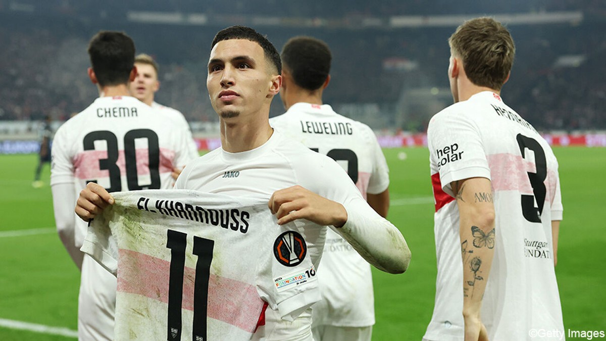 Oude bekenden El Khannouss en Deniz Undav bezorgen Stuttgart in slot cruciale zege tegen Feyenoord