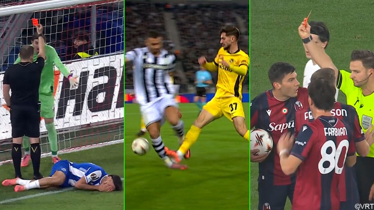 Met het schaamrood op de wangen: rode kaarten en flinke missers bij de vleet in Europa en Conference League