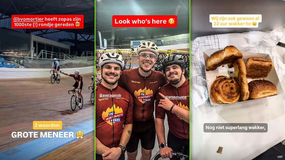 Met de steun van Average Rob en koffiekoeken: Bavo bereikt al kaap van 1.000 rondjes in 24 uur voor Warmste Week