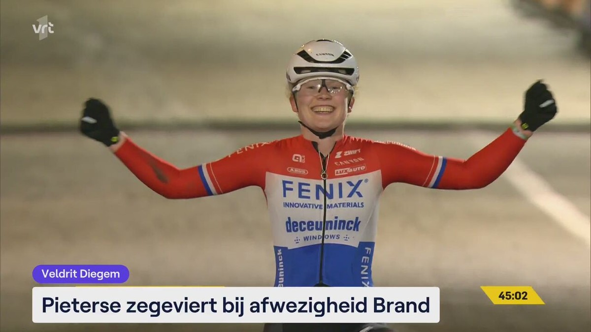 Pieterse zegeviert in Diegem bij afwezigheid van Brand