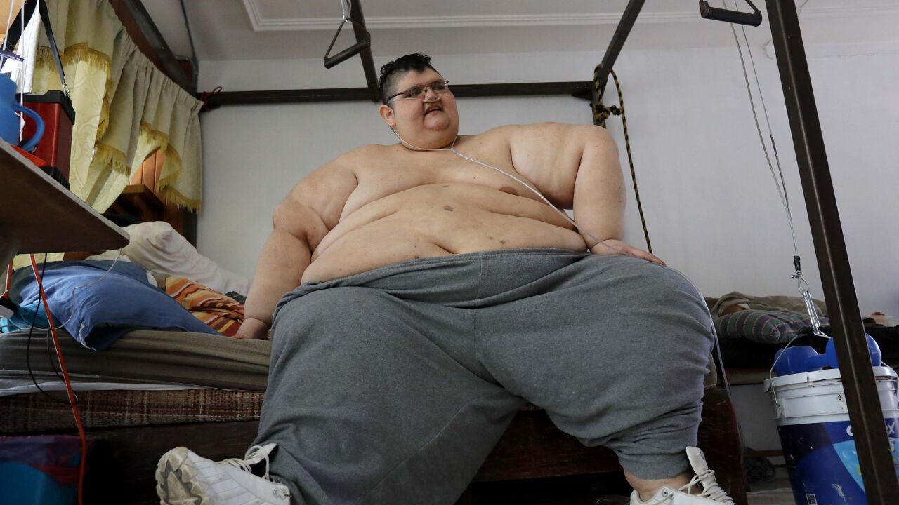 Hij woog 600 kilogram: ooit zwaarste man ter wereld Juan Pedro Franco (41) overleden