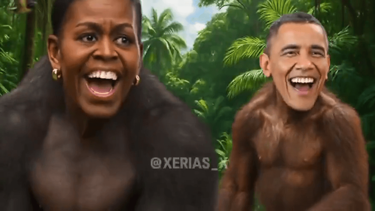 Donald Trump deelt filmpje dat Barack en Michelle Obama als apen afbeeldt, Witte Huis spreekt van "valse verontwaardiging"