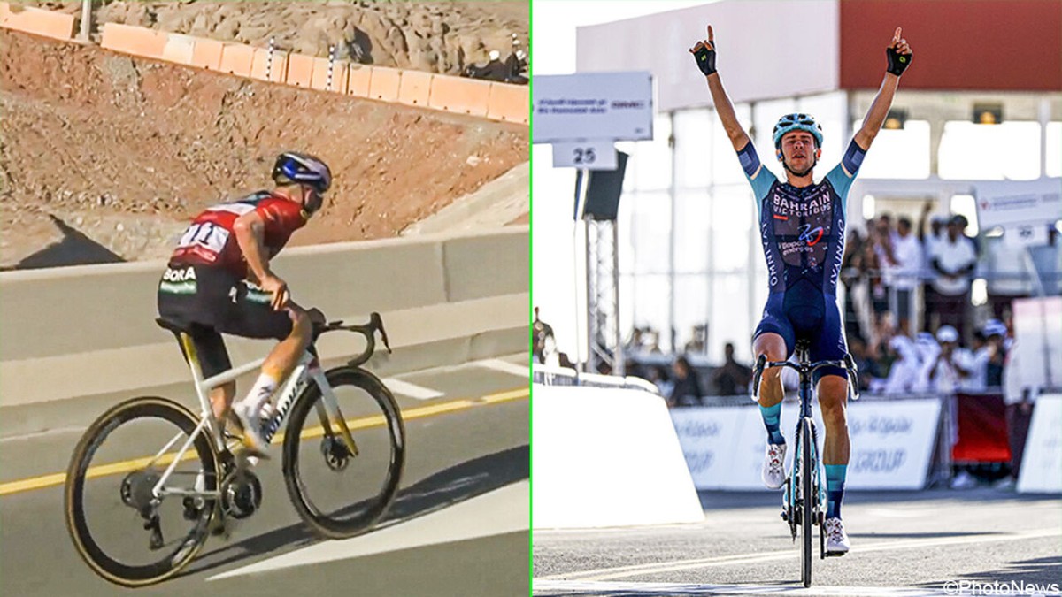 Remco Evenepoel krijgt draai om de oren na krampen bergop, Antonio Tiberi grijpt de macht in UAE Tour