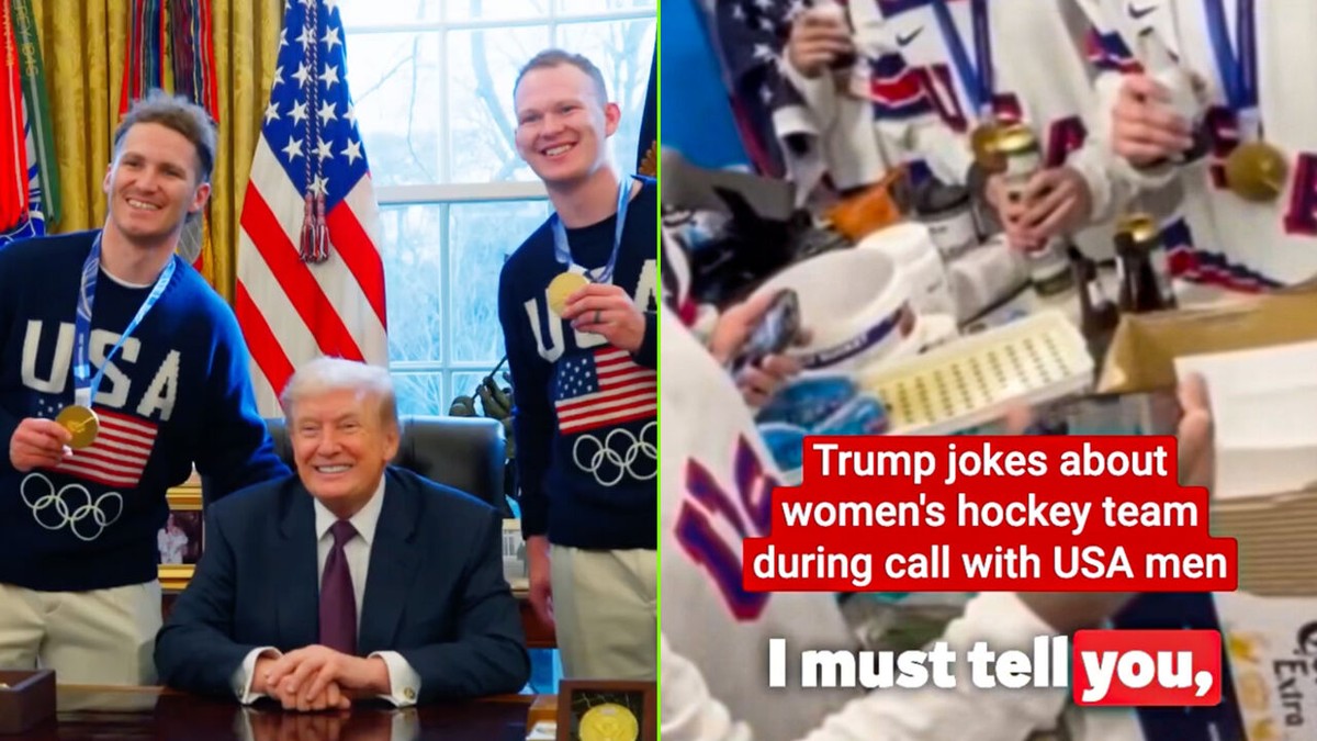 Amerikaanse ijshockeyhelden belanden in storm van kritiek na mop Trump over vrouwenploeg: "Hadden anders moeten reageren"