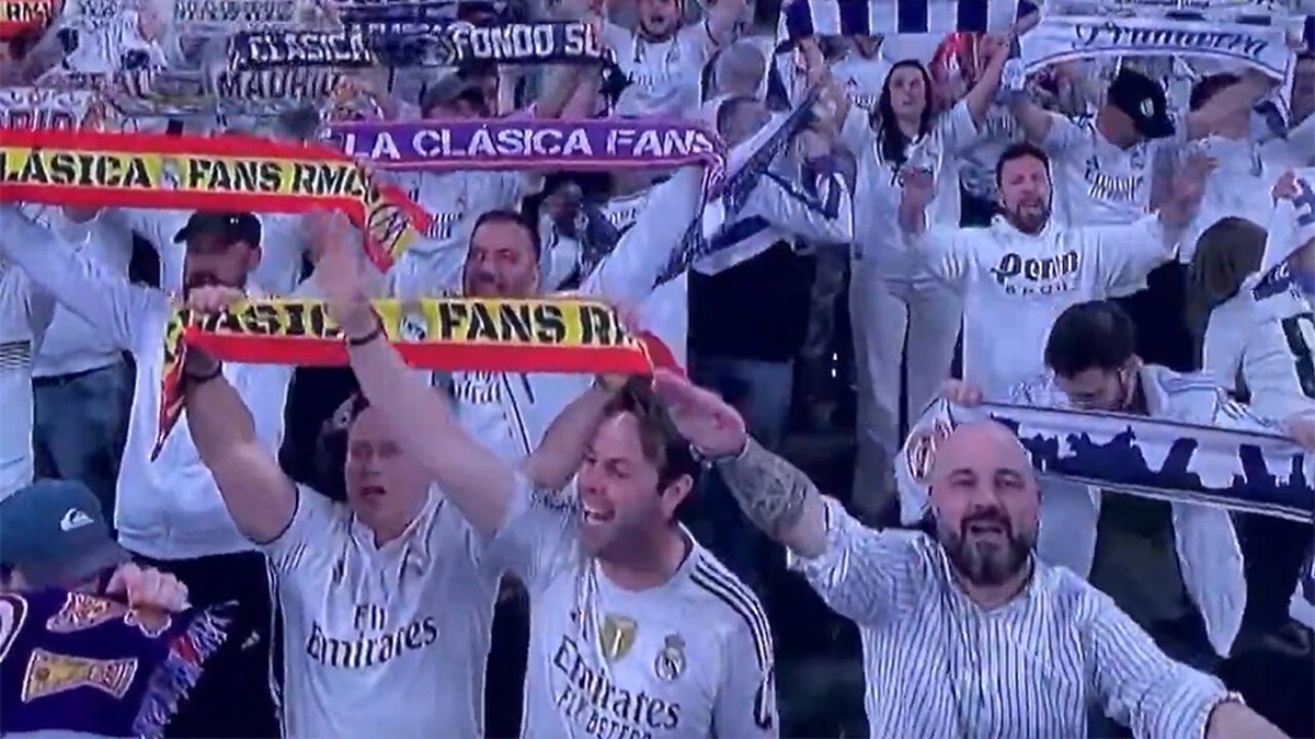 VIDEO - Schokkend moment in het Bernabéu: Real-supporter brengt nazigroet, club wil de man uitsluiten