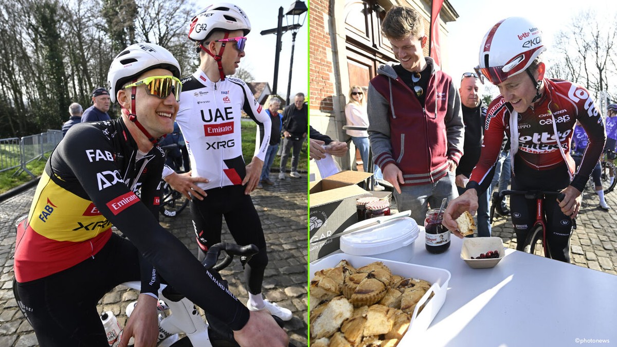 FOTO - Veel bedrijvigheid in de Vlaamse Ardennen, bevoorrading in Geraardsbergen bij verkenning Omloop