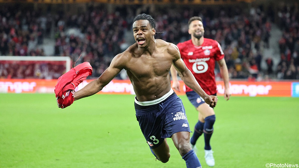 Winning goal in minuut 90+4': Nathan Ngoy is weer grote verlosser van Lille, assist komt van Meunier