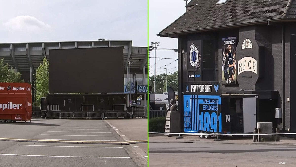 "Dit plein zal nog te klein zijn": Club Brugge plaatst groot scherm aan stadion voor titelmatch