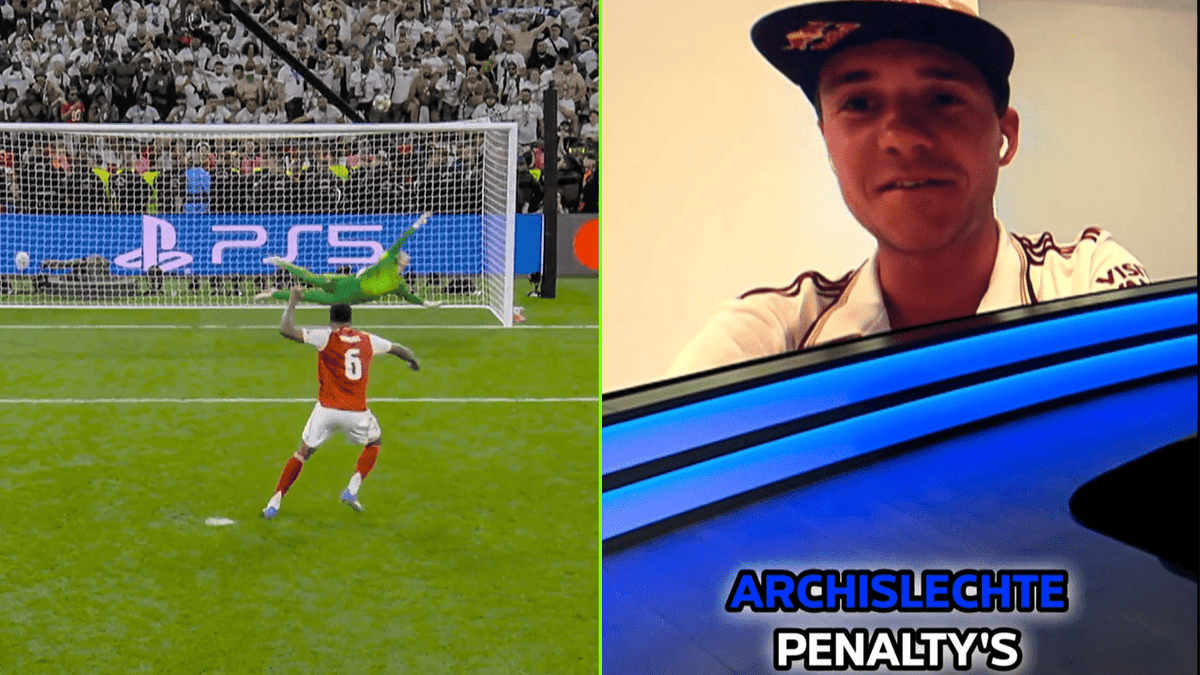 Superfan Remco Evenepoel fileert "twee archislechte penalty's" van Arsenal: "Stilstaan naast de bal is beetje raar"