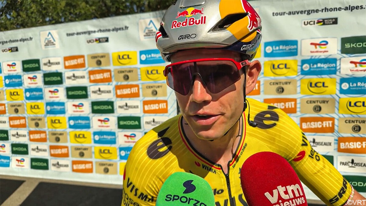 Wout van Aert "hoopt zich beter te voelen" en relativeert zijn prestatie van gisteren: "Ik was niet verschrikkelijk slecht"