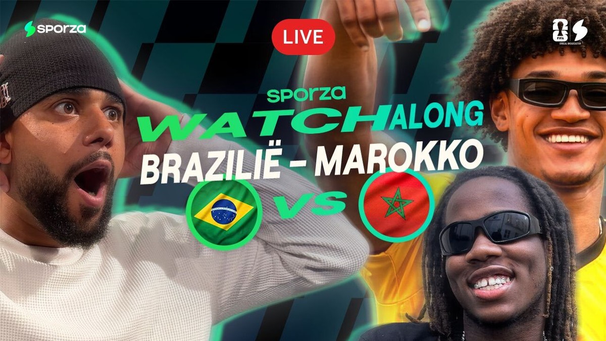 Vannacht kijk je niet alleen: volg Brazilië - Marokko met onze Sporza Watchalong op Youtube