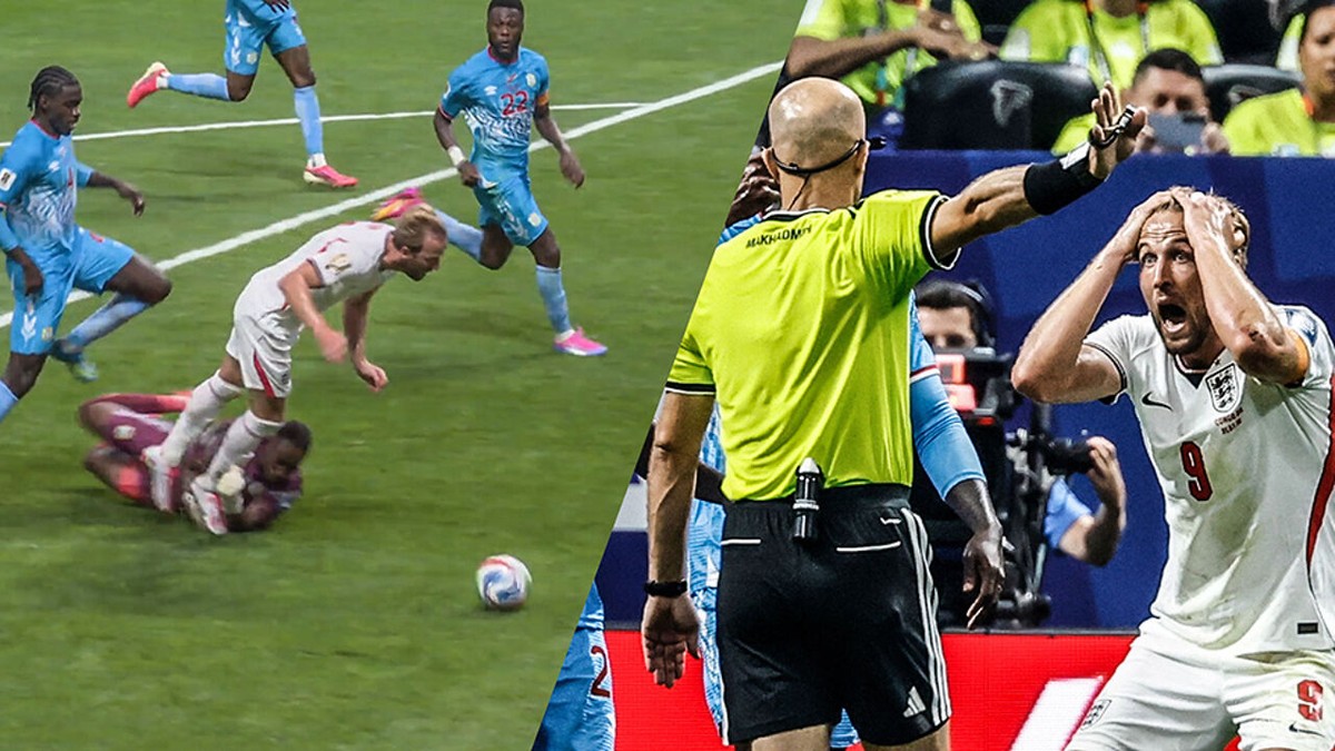 Kane kon het nauwelijks geloven: Engeland wil op slag van rust penalty tegen Congo, maar VAR grijpt niet in