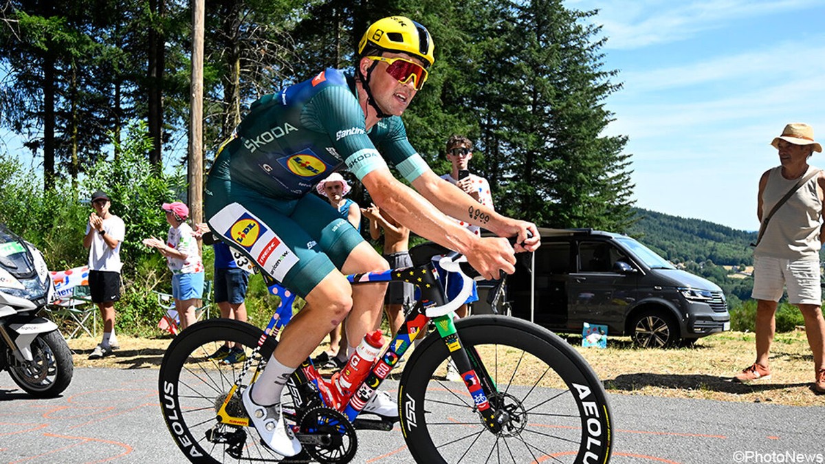 Klassementen na de 9e etappe in de Tour: geen ritwinst, wel ruimere marge voor groene Mads Pedersen