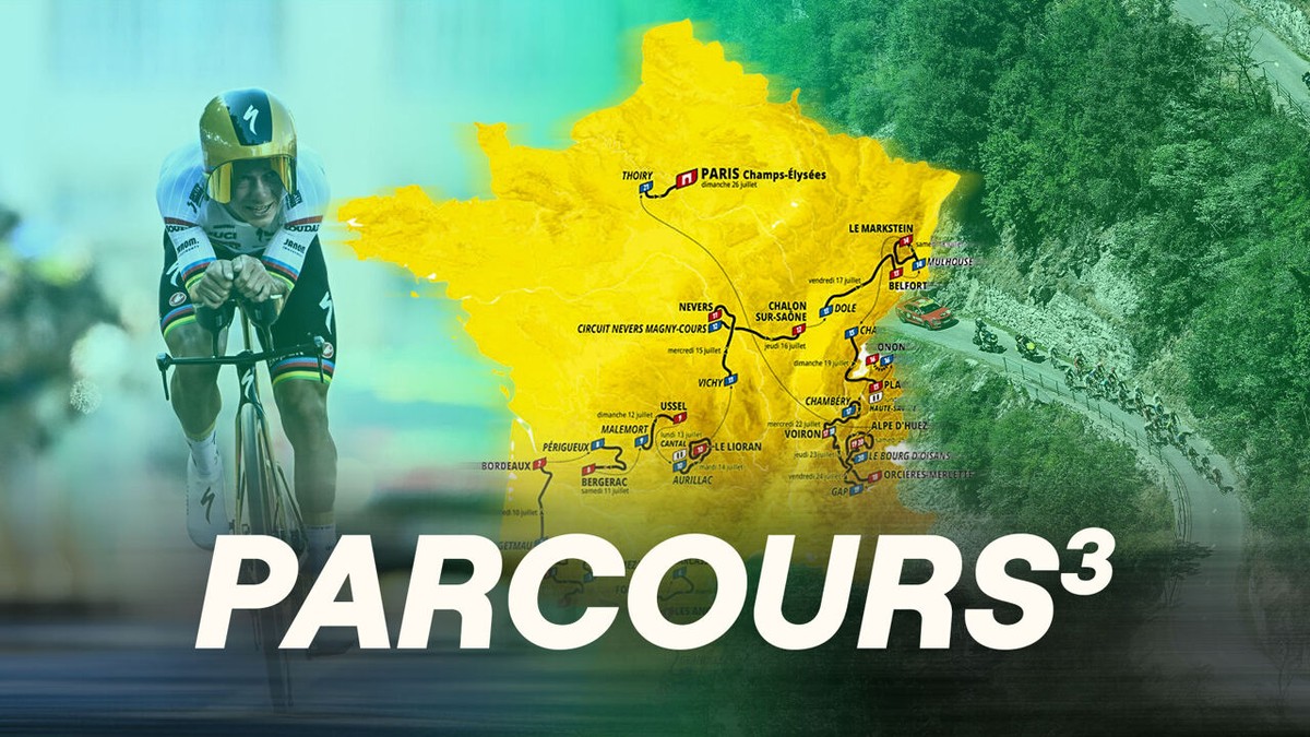 Het parcours van week 3 in de Tour: een tijdrit, twee keer Alpe d'Huez en Montmartre