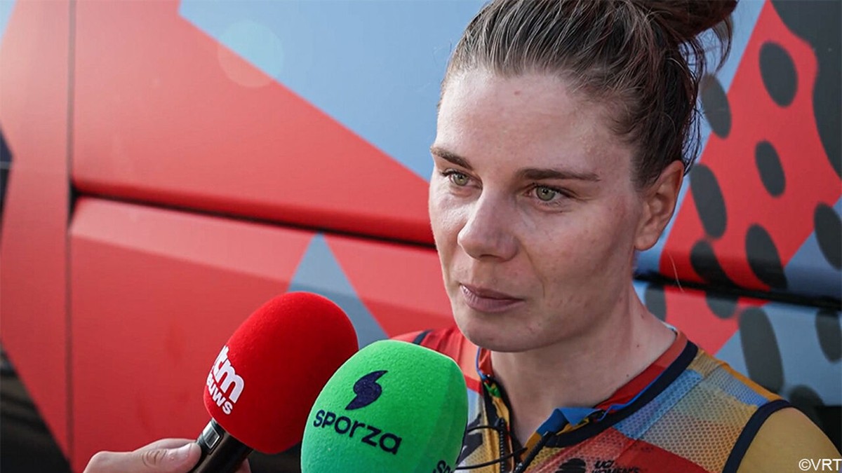 Lotte Kopecky moet tevreden zijn met 5e plaats in rit die ze had aangestipt en blijft positief: "Zeker hoopgevend voor het WK"