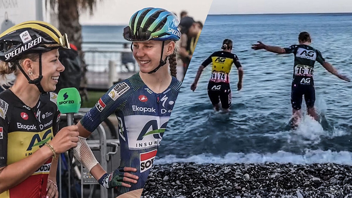 Ghekiere en Bossuyt zetten "tiende etappe" in met duik in Middellandse Zee: "Justine heeft er al veel verkend"