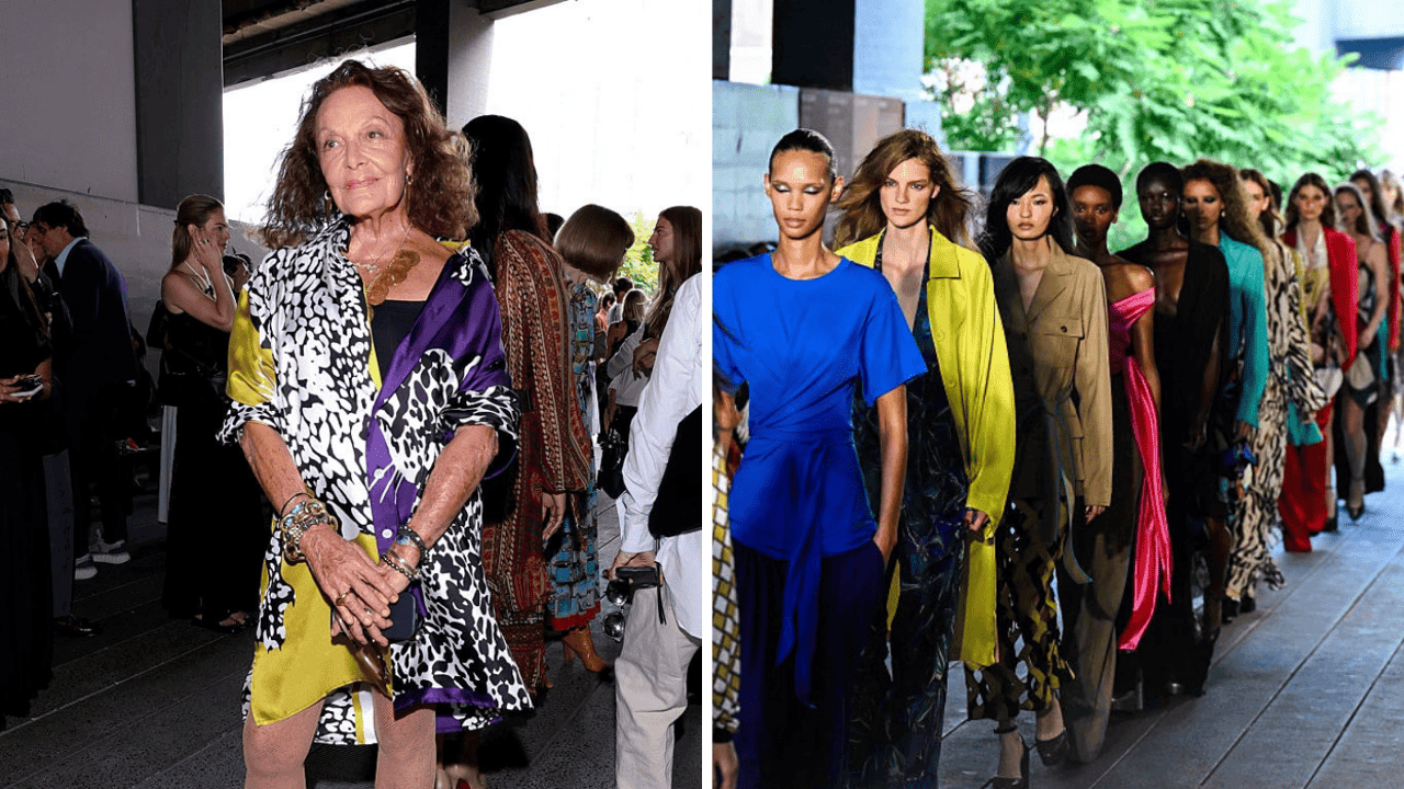 Diane von Fürstenberg maakt comeback op de catwalk na woelige jaren, maar kan het modehuis voorbij de iconische wikkeljurk?