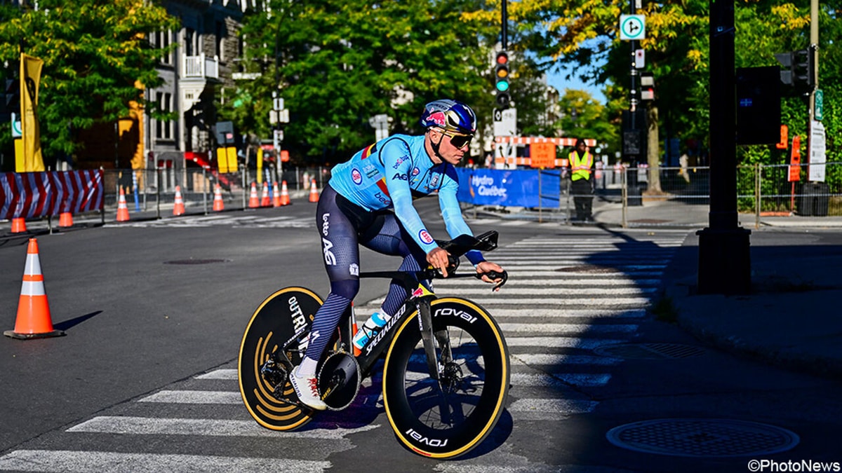 IN BEELD: Belgen verkennen het parcours van de WK-tijdrit in Montréal