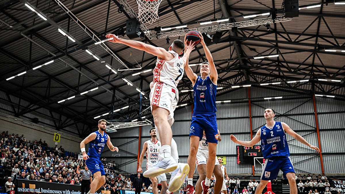 Dankzij sterke debutant Klesmit: Kangoeroes Mechelen wint meteen openingsmatch op bezoek bij Hubo Limburg United