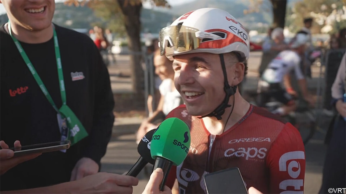 "Ik ben helemaal choco": Monumentdebutant Jarno Widar moest zijn tank volledig legen in Ronde van Lombardije