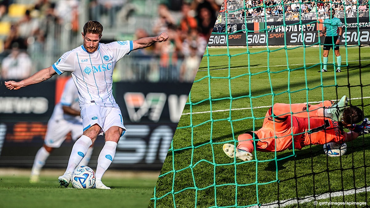 Alsof zijn week nog niet woelig genoeg was: Kevin De Bruyne mist (als invaller) cruciale penalty bij verliezend Napoli