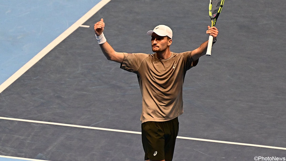 Veerkrachtige Raphaël Collignon zet scheve situatie recht en verwent het Belgische tennispubliek