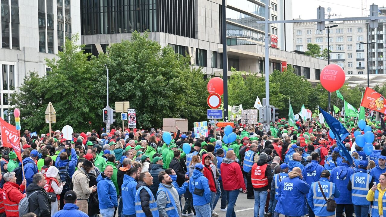 Nieuwe nationale betoging op 23 november, melden 3 grote vakbonden samen