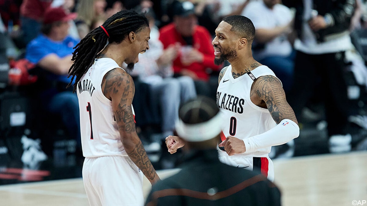Damian Lillard loodst Portland meteen naar zege na 542 dagen NBA-afwezigheid, Camara goed voor 18 punten