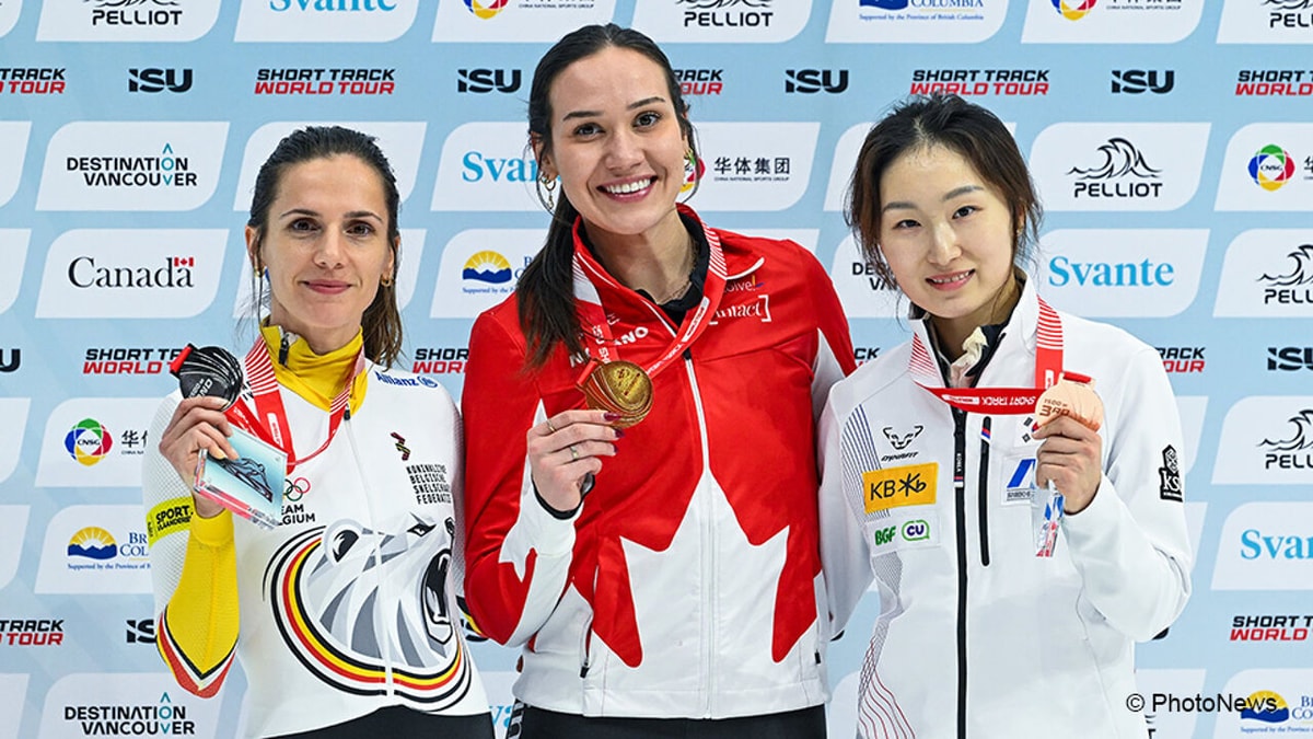 Eerste podium is binnen: Hanne Desmet opent seizoen met zilver op 1.500 meter in Vancouver