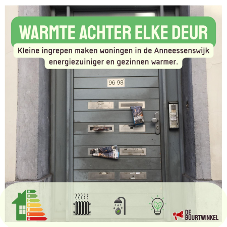 Warmte achter elke deur: energiezuinige ingrepen in de Anneessenswijk